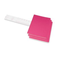 MOLESKINE CahierxL 3x 25x19cm 629698 en blanc, pink, 120 pages