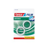 TESA Tesafilm 19mmx10m 57649-00001 invisible 2 Rollen