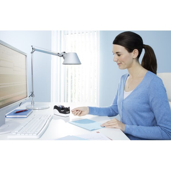 tesa Tischabroller Easy Cut Orca, bestückt, kristall-klar