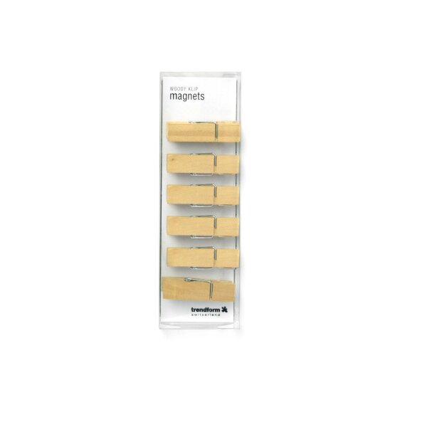 TRENDFORM Aimants WOODY KLIP TF2930 6 pcs., bois
