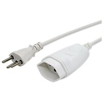 STEFFEN Rallonge 5,0 m 302165 blanc 3-polig