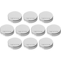 MAGNETOPLAN Aimant Ergo Medium 10 pcs. 1664032 argent 30mm