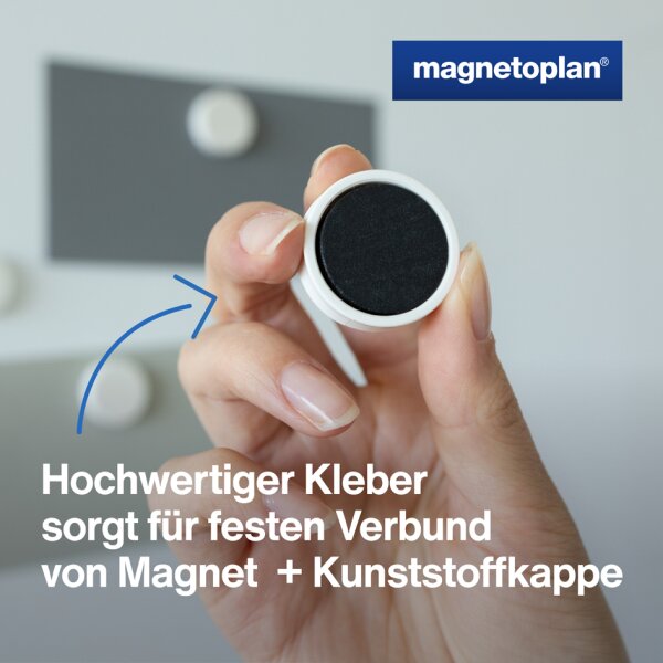 magnetoplan Aimants Ergo moyen, gris roche