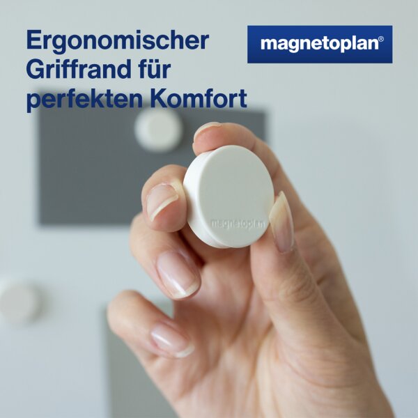 magnetoplan Aimants Ergo moyen, gris roche