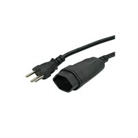 STEFFEN Verlängerungskabel 5,0 m 302155 schwarz 3-polig