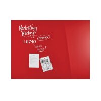 MAGNETOPLAN Design-Glasboard 1200x900mm 13404006 rot,...