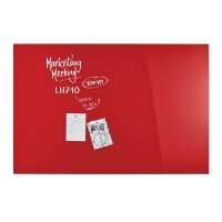MAGNETOPLAN Design-Glasboard 1500x1000mm 13408006 rouge,...