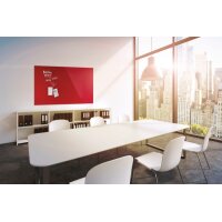 MAGNETOPLAN Design-Glasboard 1500x1000mm 13408006 rot, magnetisch
