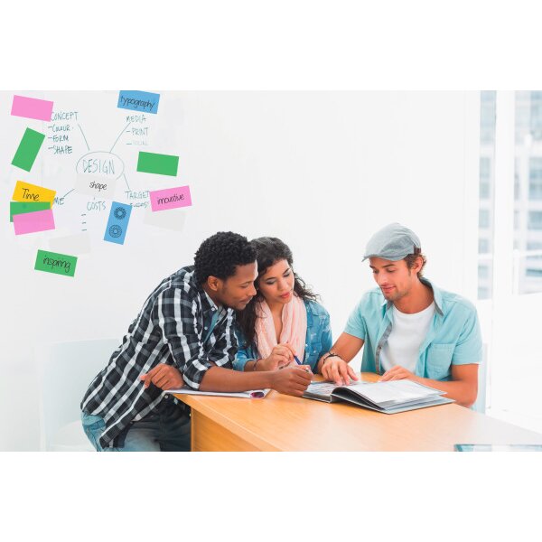 LEGAMASTER Magic-Chart Notes 10x20cm 7-159494 couleurs ass. 250 pcs.