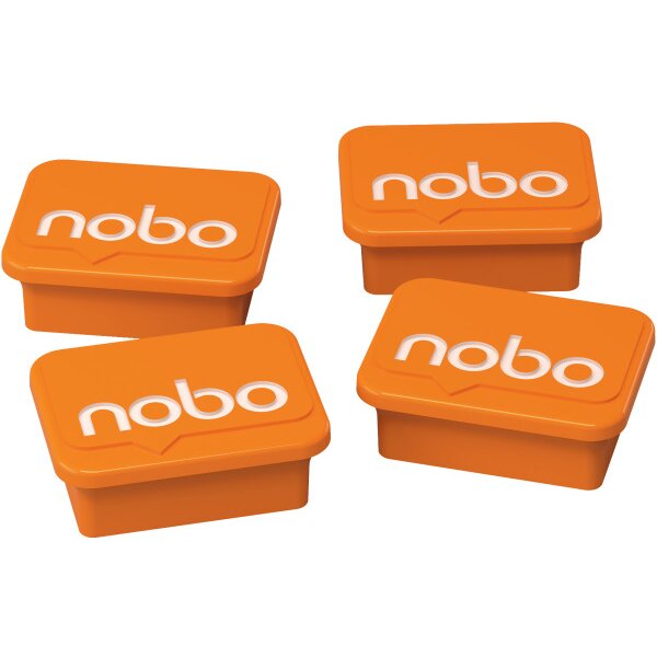 NOBO Aimants 18x22mm 1905327 orange 4 pcs.