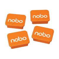 NOBO Aimants 18x22mm 1905327 orange 4 pcs.