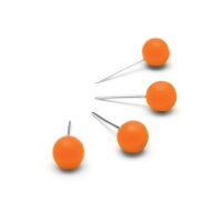 NOBO Pinwand-Nadeln 1905329 orange 100 Stück