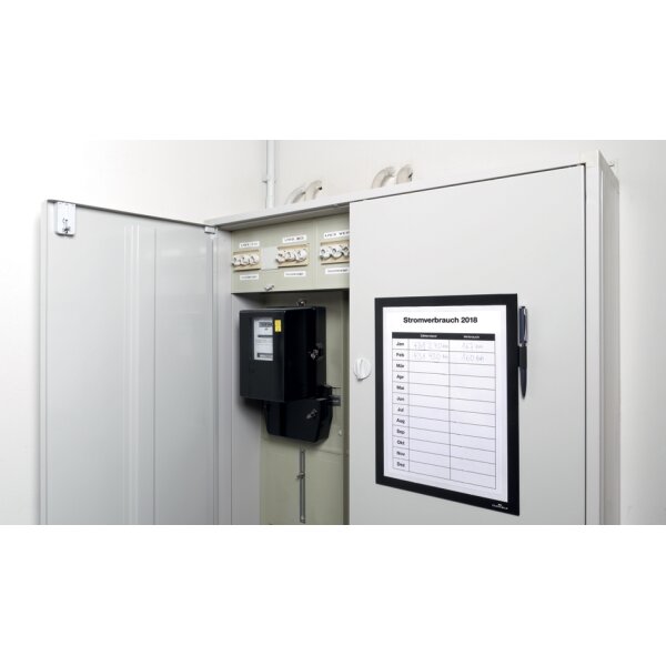 DURABLE Cadre daffichage DURAFRAME MAGNETIC NOTE, A4 argent