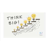 LEGAMASTER Whiteboard 200x119.5x3.2cm 7-106112 Wall-UP...