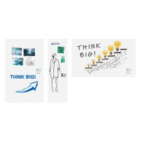 LEGAMASTER Whiteboard 59.5x200x3.2cm 7-106126 Wall-UP Stahl emailliert
