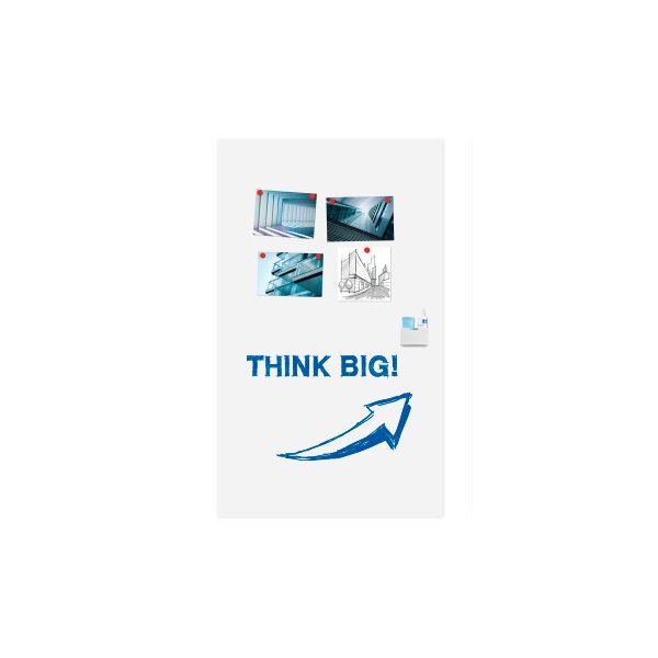 LEGAMASTER Whiteboard 119.5x200x3.2cm 7-106121 Wall-UP acier, emaille