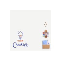 LEGAMASTER Whiteboard 75x75x10cm 7-106375 Board-UP acier