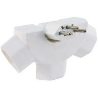 STEFFEN STEKO Abzweigstecker 1499769 weiss 3 Stecker