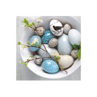 STEWO Serviettes Livinus 33x33cm 2572621441 bleu clair 20...