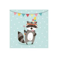 STEWO Serviettes Matz 33x33cm 2572619441 bleu clair 20 pcs.