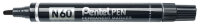 Pentel Permanent-Marker N60, schwarz, Keilspitze