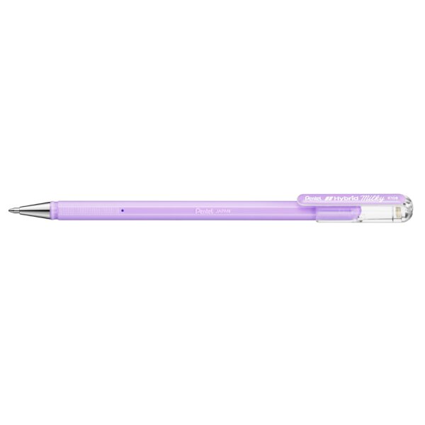 Pentel Stylo roller à encre gel Hybrid Milky, orange pastel