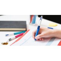 BIC Stylo à bille rétractable 4 Colours...