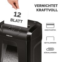 Fellowes Destructeur de documents Powershred 12C, noir