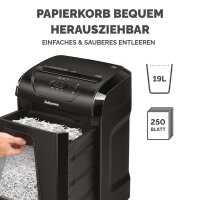 Fellowes Destructeur de documents Powershred 12C, noir