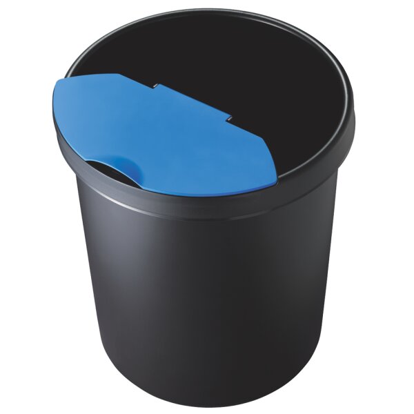 helit Papierkorb "the german", 30 Liter, PE, blau