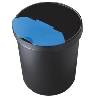helit Papierkorb "the german", 30 Liter, PE, blau