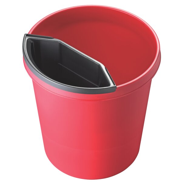 helit Papierkorb "the german", 45 Liter, PE, rot