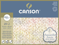 CANSON Bloc de papier Aquarelle, fin, 310 x 410 mm