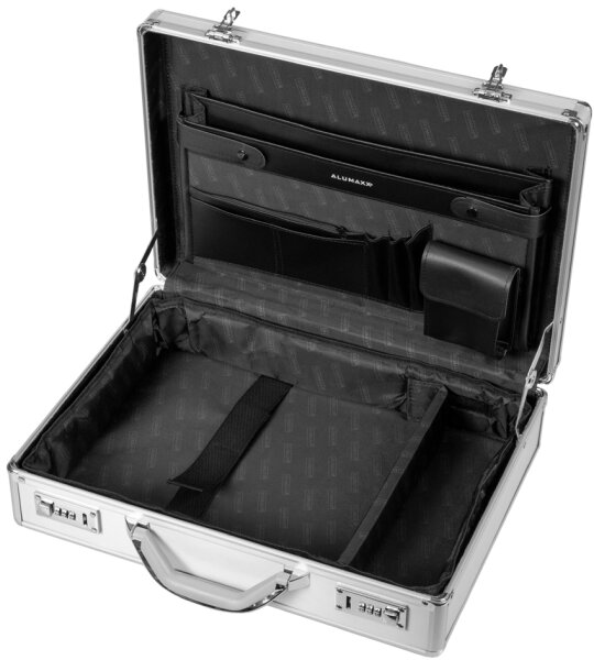 ALUMAXX Attaché-Koffer "OCTAN", Aluminium, silber
