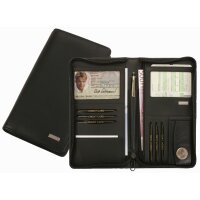 Alassio Organiseur de voyage, cuir nappa, noir