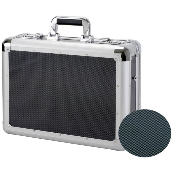 ALUMAXX Laptop-Attaché-Koffer "CARBON", Aluminium