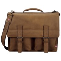 Alassio Sac à bandoulière EARL cuir, marron...