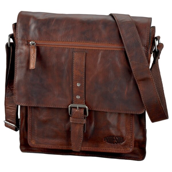 PRIDE&SOUL Umhängetasche "ETHAN", aus Leder, braun