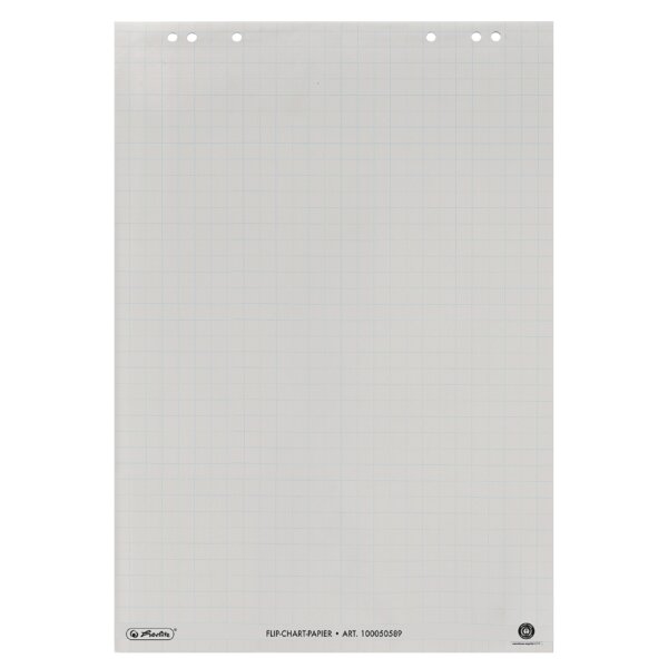 herlitz Flipchart-Block "Recycling", kariert, 650 x 980 mm