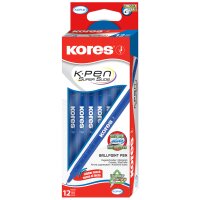 Kores Einweg-Kugelschreiber K-Pen Super Slide K0, schwarz