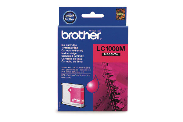 BROTHER Cartouche dencre magenta LC-1000M DCP-130C/MFC-240C 400 pages