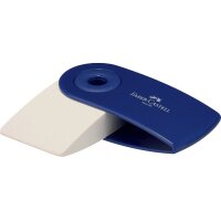 FABER-CASTELL Gomme en plastique SLEEVE MINI, rouge / bleu
