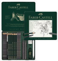 FABER-CASTELL Kit PITT GRAPHITE medium, étui de 19...