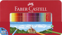 FABER-CASTELL Crayons de couleurs hexagonaux CASTLE,...