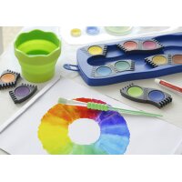 FABER-CASTELL Palette de peinture CONNECTOR 12 couleurs bleu