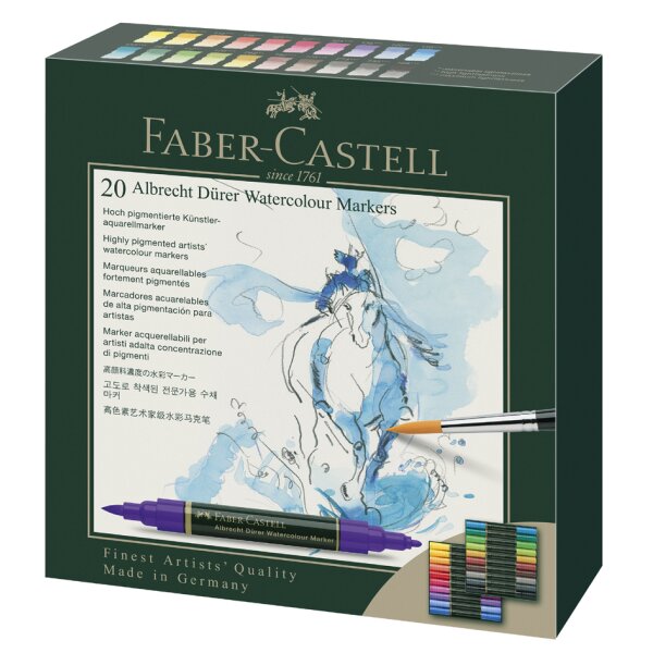 FABER-CASTELL Marqueur aquarelle ALBRECHT DÜRER, étui de 5