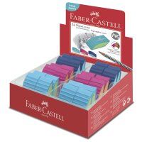 FABER-CASTELL Kunststoff-Radierer BICOLOR, sortiert