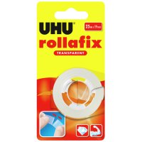 UHU Klebefilm rollafix transparent, 19 mm x 25 m