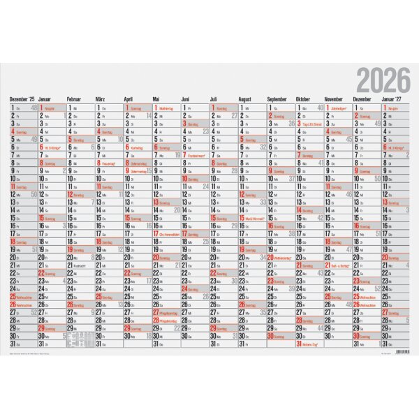 rido id&eacute; Wandkalender Plakatkalender Office I 2027