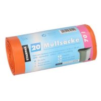 STARPAK Mülleimerbeutel HDPE, 60 Liter, weiss